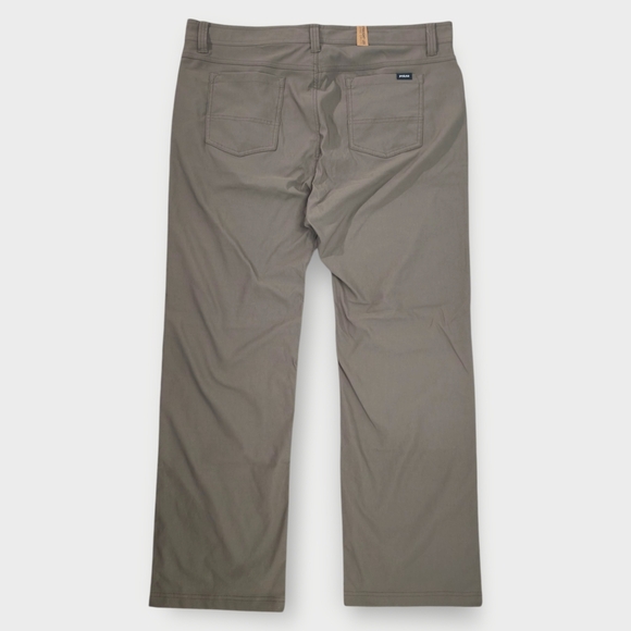 NEW Prana Brion Pants Straight Leg Men's 40x32 Standard Beige Nylon Stretch - Picture 5 of 7
